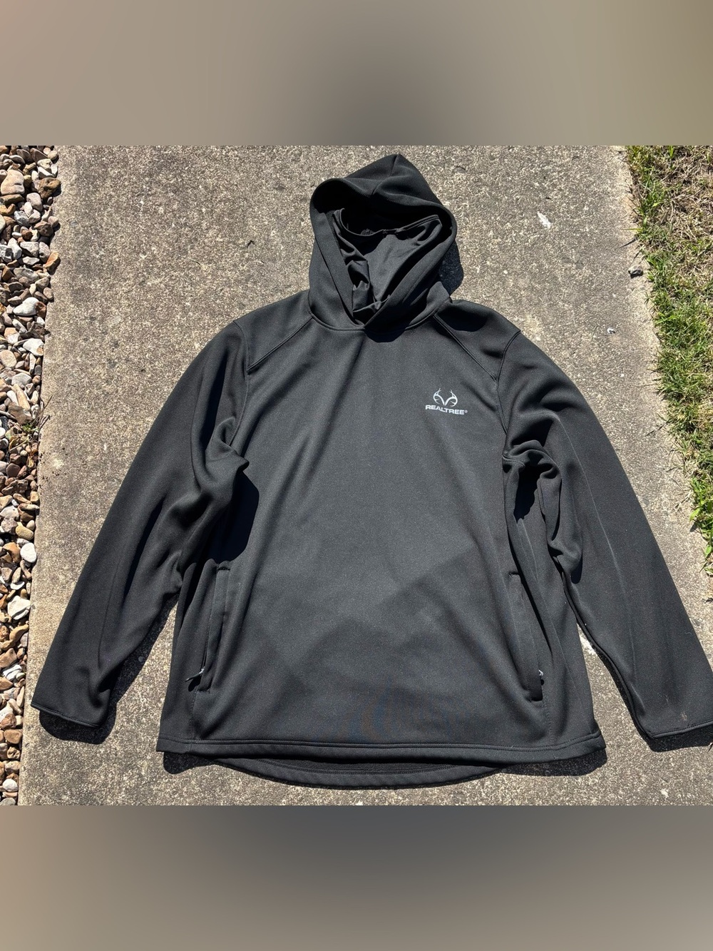 Realtree Men's Black Hooded Performance Jacket